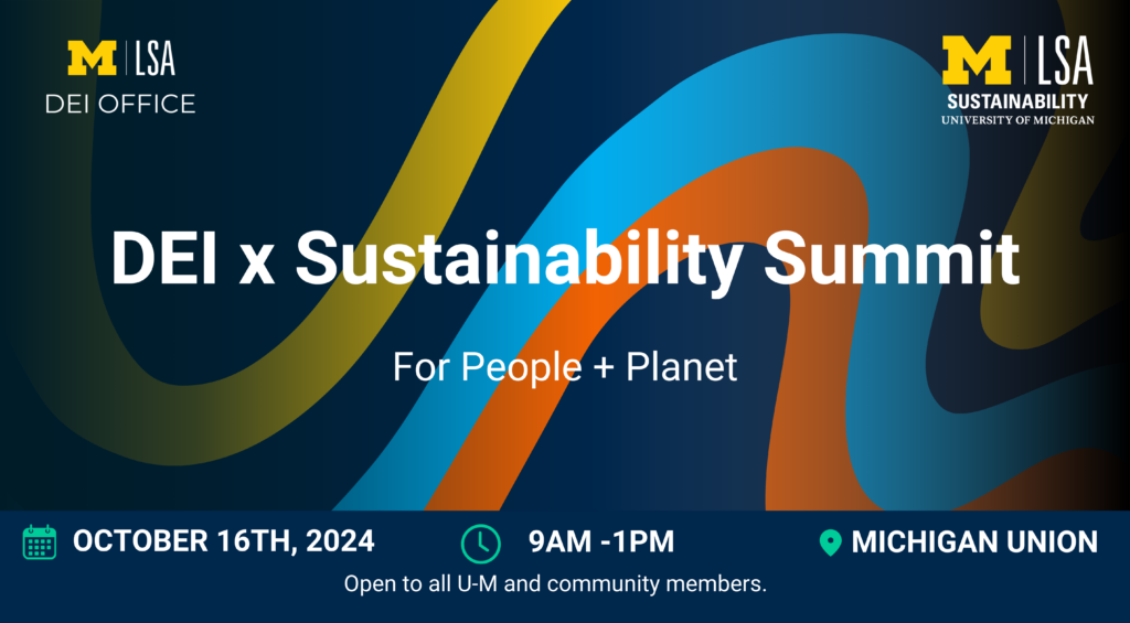 DEI x Sustainability Summit poster